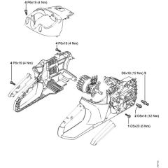 Stihl MSA200 C-B - Tightening Torques - Parts Diagram