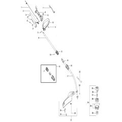 McCulloch MT 250 LK - 966553501 - 2011-12 - Shaft & Handle Parts Diagram