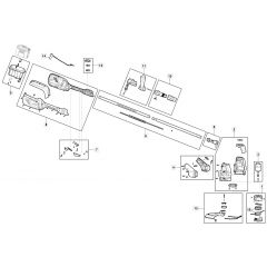 MTR 50 Li - 2021-2022 - 278100003/M21 - Mountfield Trimmer Main Assembly Diagram