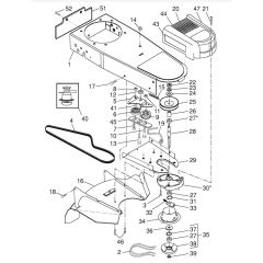 McCulloch MWT420 - 96171000301 - 2013-01 - Cover Parts Diagram