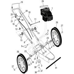 McCulloch MWT420 - 96171000304 - 2016-08 - Frame Parts Diagram