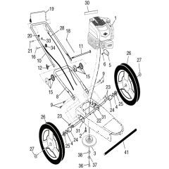 McCulloch MWT420 - 96171000305 - 2016-09 - Frame Parts Diagram