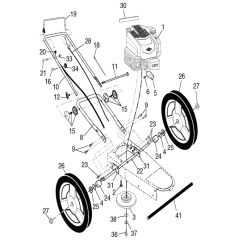 McCulloch MWT420 - 96171000307 - 2018-06 - Frame Parts Diagram