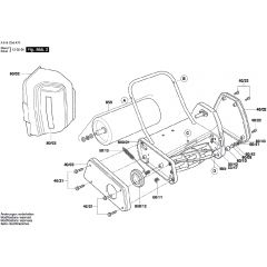 17S Petrol Cylinder Mower Body & Chassis Assembly - 3 616 C04 A72
