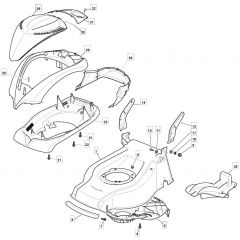 QUIET 514 PD - 2008 - 291572043/UM8 - Mountfield Rotary Mower Deck Diagram