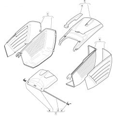 QUIET 514 PD - 2008 - 291572043/UM8 - Mountfield Rotary Mower Grass Bag Diagram