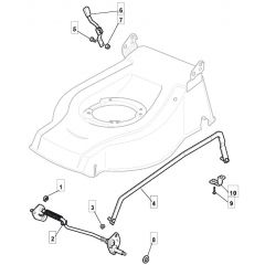 QUIET 514 PD - 2008 - 291572043/UM8 - Mountfield Rotary Mower Height Adjusting Diagram
