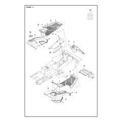 Husqvarna R214 C - Cover 2