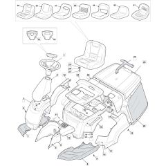 R27M - 2015 - 2T0042486/SF - Mountfield Ride On Mower Body Diagram