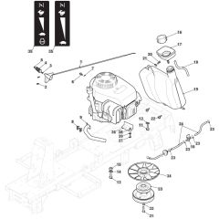 R27M - 2015 - 2T0042486/SF - Mountfield Ride On Mower Engine Diagram