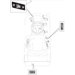 R27M - 2015 - 2T0042486/SF - Mountfield Ride On Mower Labels Diagram