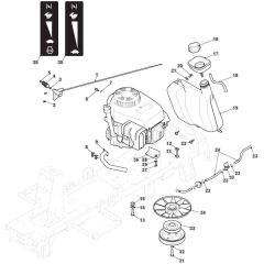 R27M - 2016-2017 - 2T0070486/SF - Mountfield Ride On Mower Engine Diagram