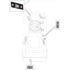 R27M - 2016-2017 - 2T0070486/SF - Mountfield Ride On Mower Labels Diagram