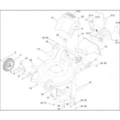 Hayter R53A - 449F (400000000 - 401999999) - Front Wheel Assy