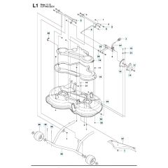 Husqvarna R 111B - Mower Deck & Cutting Deck