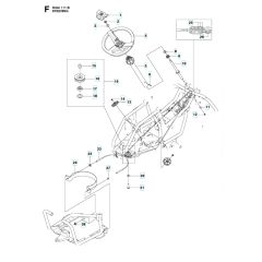 Husqvarna R 111B - Steering