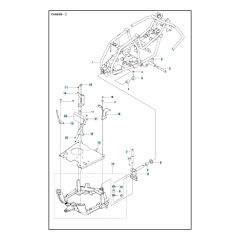 Husqvarna R 112C - Chassis Rear