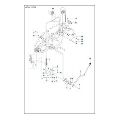 Husqvarna R 112C - Mower Lift & Deck Lift