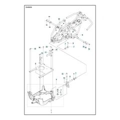 Husqvarna R 115C - Chassis Rear