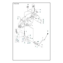 Husqvarna R 115C - Mower Lift & Deck Lift