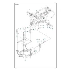 Husqvarna R 120C - Chassis Rear