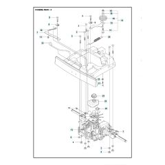 Husqvarna R 214T - Chassis Rear 2