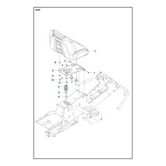 Husqvarna R 214T - Seat