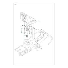 Husqvarna R 214T - Seat