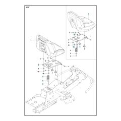 Husqvarna R 214TC - Seat