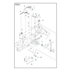 Husqvarna R 215TX - Mower Lift & Deck Lift