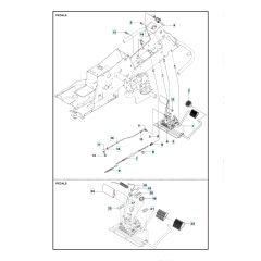 Husqvarna R 215TX - Pedals