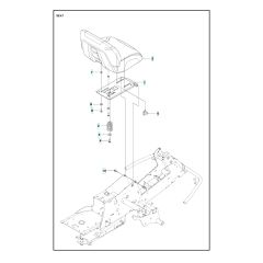 Husqvarna R 215TX - Seat