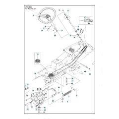 Husqvarna R 220T - Steering