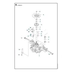 Husqvarna R 220T - Transmission