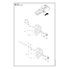 Husqvarna R 220T - Wheels & Tyres