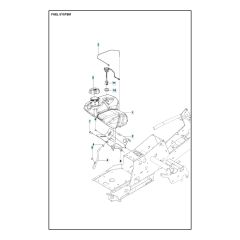 Husqvarna R 316TSX AWD - Fuel System