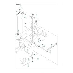 Husqvarna R 316TSX AWD - Mower Lift & Deck Lift