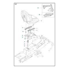 Husqvarna R 316TX AWD - Seat