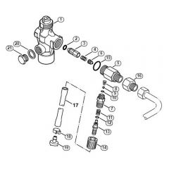 Genuine Stihl RB402 / F - Regulation valve block, Metering valve
