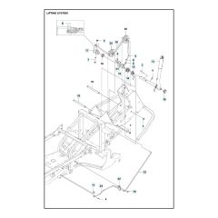 Husqvarna RC 320TS AWD - Mower Lift & Deck Lift