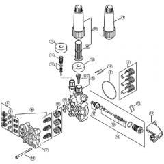 Genuine Stihl RE100 / B - Pump, valve block