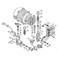 Genuine Stihl RE104_K / C - Regulation valve block