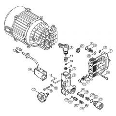 Genuine Stihl RE104 KM / C - Regulation valve block