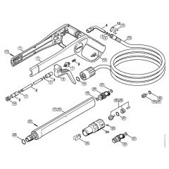 Genuine Stihl RE104 KM / F - Spray gun, Spray lance/wand