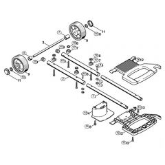 Genuine Stihl RE104 KM / G - Chassis