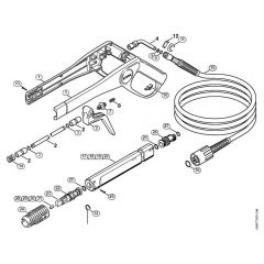 Genuine Stihl RE105 K / E - Spray gun, Spray lance/wand