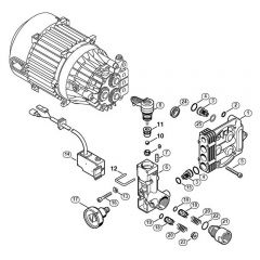 Genuine Stihl RE106 KM / C - Regulation valve block