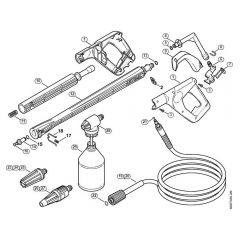 Genuine Stihl RE107 / E - Spray gun, Spray lance/wand (05.2007)