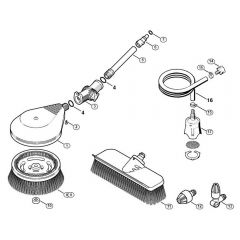 Genuine Stihl RE107 / G - Washing brush, Suction hose