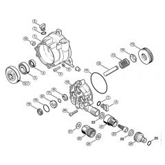 Genuine Stihl RE115 K / B - Drive housing, Pump casing